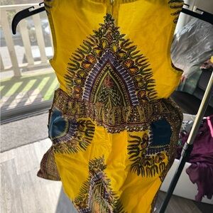 SHENBOLEN Women African Print Shirt Dashiki Traditional Top Size 2XL NEW